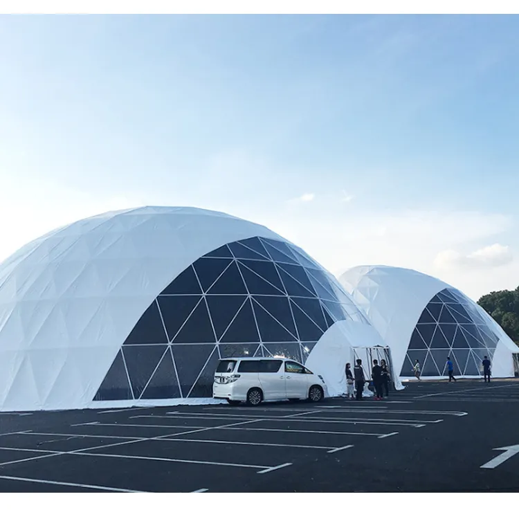 Carpa de cúpula para acampar, carpa de cúpula geodésica para fiestas, eventos de boda en el exterior, venta al por mayor