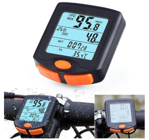 24機能デジタルサイクリングコンピュータワイヤレスメーターストップウォッチアクセサリーロードバイクオドメーターセンサー用