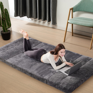 Cómodo colchón de tatami plegable de algodón gigante suave, colchón grueso y cálido para perezosos con correas King Size - Product Image 1