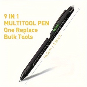 Многофункциональная ручка 9 в 1 со светодиодной подсветкой - Product Image 2