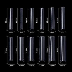 ปลายเล็บทรงตรงยาวชัดเจนแบบฝรั่งเศสปลายเล็บทรงสี่เหลี่ยมขนาด XL XXL XXXL 3XL ไม่โค้งตัว C - Product Image 4