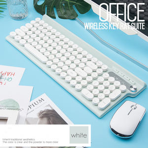 Juego de teclado y ratón inalámbricos para ordenador portátil, 2,4G, USB, botón redondo - Product Image 3