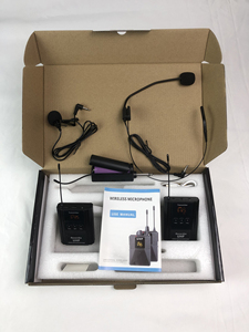 GAW-107B UHF System Kit Portable Cordless <strong>Mic</strong> Set Headset Lavalier Beltpack Transmitter Receiver Built-in 5-speed Wireless <strong>Mic</strong> - Product Image 6