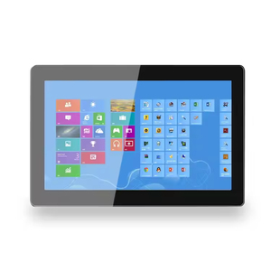 Monitor LCD IPS de 10 pulgadas con pantalla táctil multicapacitiva, entrada AV VGA de para publicidad POS en restaurantes - Product Image 1