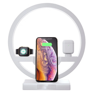 โคมไฟ Led พร้อมแท่นชาร์จ31W,แท่นชาร์จแบบไร้สายชาร์จเร็ว3 In 1สำหรับ Apple Watch และโทรศัพท์ - Product Image 4