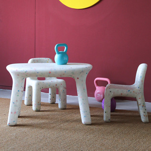 Trẻ Em Của Chơi Bảng Trẻ Em Hoạt Động Ghế Bảng Thiết Lập Bền Ngoài Trời Trẻ Em Trẻ Em Của Đồ Nội Thất Mẫu Giáo Nhựa Bé Bàn - Product Image 5