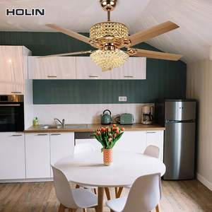 Hot Sale 52 &quot;5 Blade <strong>Ceiling</strong> <strong>Fan</strong> with Remote Control for 3 <strong>Replacement</strong> LED Lights Invisible Crystal <strong>Ceiling</strong> <strong>Fan</strong> Wholesale