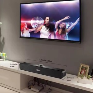 Altavoces para juegos de ordenador con cable 2,0 alimentados por USB 3,5mm entrada AUX barra de sonido diafragma Compatible con Windows PC escritorio teléfono móvil - Product Image 4