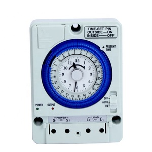 24 Stunden analoger elektronischer digitaler Timer automatischer Ein-und Ausschalt-Timer-Schalter wöchentlich programmier bar mit wiederauf ladbarem Akku
