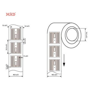 Factory Passive 27*27mm Label Dry <strong>Inlay</strong> H9 Long Range <strong>UHF</strong> RFID Tag for Asset Tracking - Product Image 4