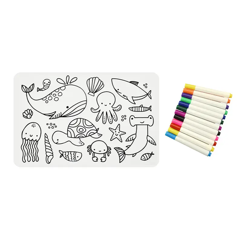 Silicone paper doodle this children's art creation toy