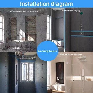 YEKUN disesuaikan tahan air semen lapisan Xps busa papan penyokong Shower halus diproses panel Sandwich ubin kamar mandi Backe - Product Image 5