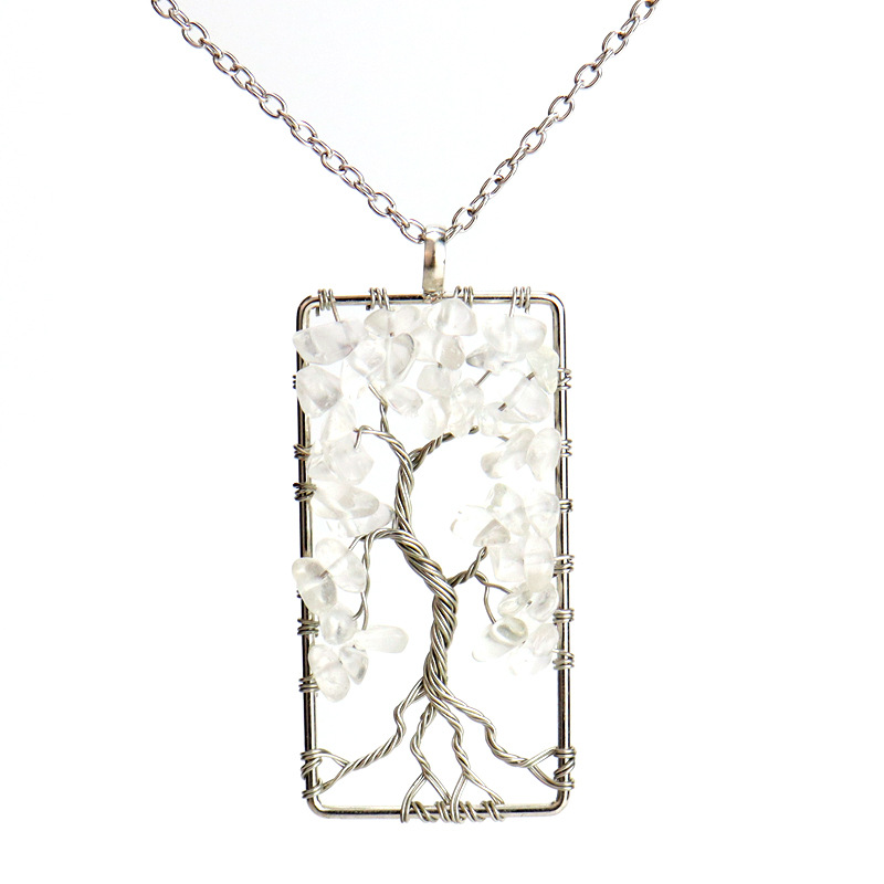Silver white crystal