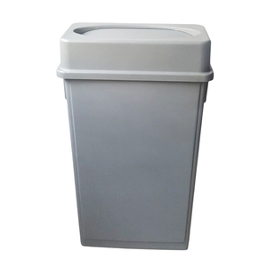 Cubo de basura vertical delgado para ahorrar espacio en el baño con revestimiento antimicrobiano y diseño de compartimento oculto