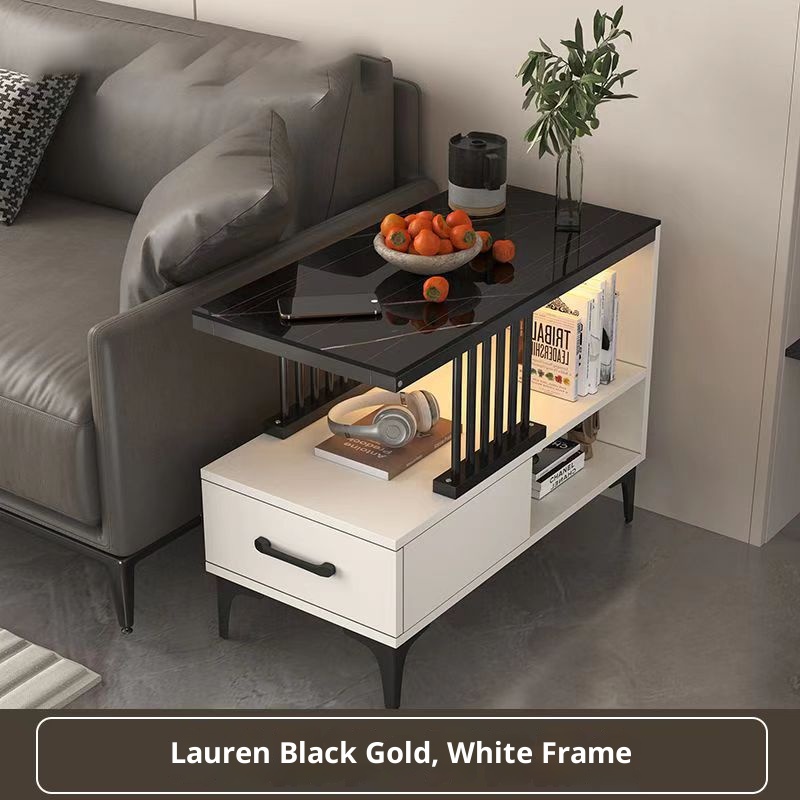 White black frame + Lauren black and gold
