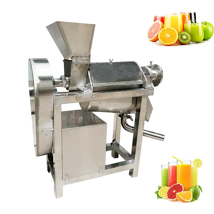 Aloë Vera Appel Sinaasappel Ananassap Maker Machine Industriële Schroef Koude Pers Juicer Afzuigmachine Voor Fruit