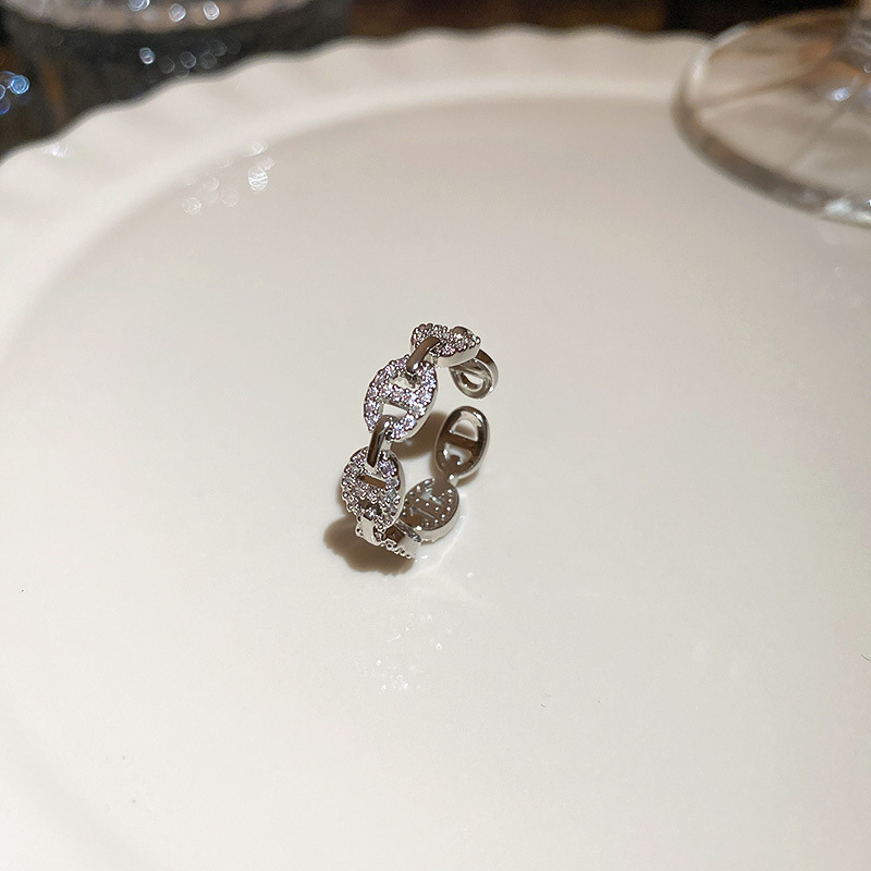 Numéro de bague38 - Argent -CD