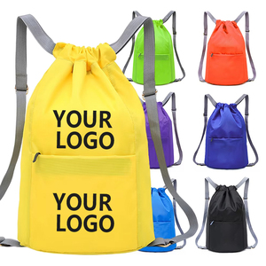 Mochila con cordón personalizada, mochila impermeable para gimnasio, Mochila deportiva portátil de nailon, bolsa con cordón - Product Image 1