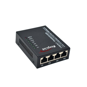 OEM ODM monomodale Media Converter 2 fo4rj45 10/100Mbps 4 RJ45 2 SC per telecomunicazione utilizzare porta in fibra singola - Product Image 1