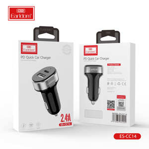 Earldom USB C araba şarjı, 45W çift bağlantı araba şarjı hızlı şarj PD şarj hızlı şarj 18W tip C araç adaptörü iPhone 13 için - Product Image 6