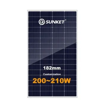 Солнечные панели, фотоэлектрические монокристаллические солнечные панели Sunket EU Warehouse в наличии 200w 210w 18v 36v