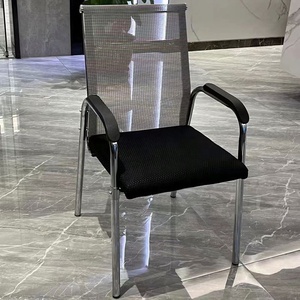 ヴィンテージスタイルのメッシュチェアミディアムバックとソフトパディングアームレスト会議室用 - Product Image 3