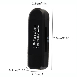 Lettore di schede USB tipo C lettore di schede di memoria 5 IN 1 lettore di schede multifunzione SD - Product Image 6