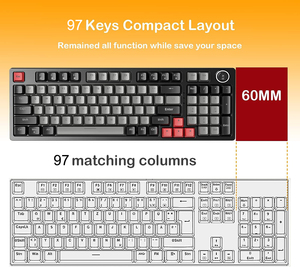 Wired Ergonomic Backlight RGB 97% Custom <strong>Computer</strong> Switches Mini USB Backlit Wired Mechanical Gaming <strong>Keyboard</strong> - Product Image 6