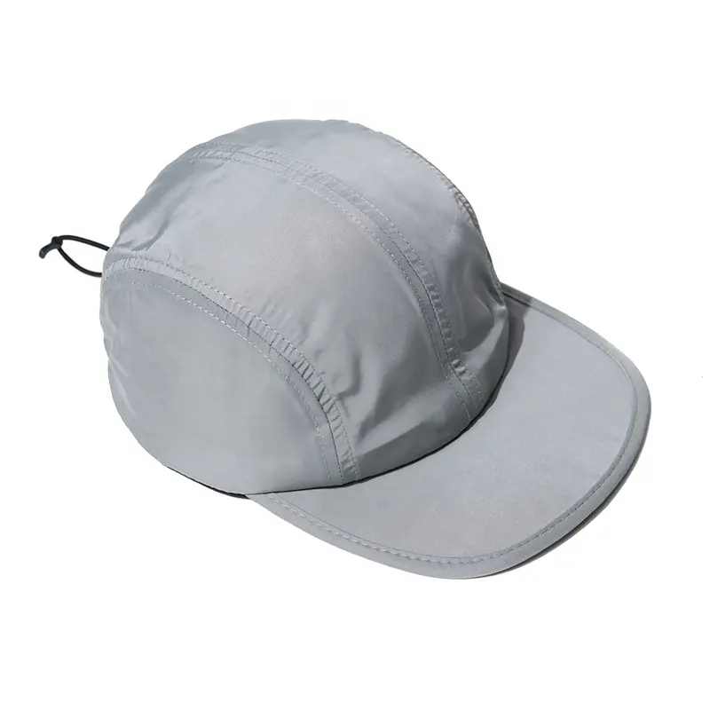 Sombrero de béisbol con cordón para hombre y mujer, gorra de béisbol con Cierre trasero y visera de secado rápido, color sólido, para acampar al aire libre, 2021