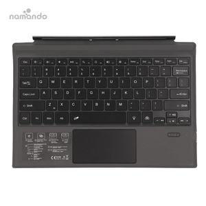 Bàn phím không dây Loại bìa Trackpad chuột thay thế cho MicroSoft bề mặt <span class=keywords><strong>Pro</strong></span> LED Backlit sạc pin đa cảm ứng - Product Image 3