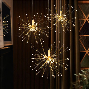 屋外照明クリスマスバッテリー駆動120 LED花火ストリング8モードリモートコントロールフェアリーライトホームLEDパーティーライト - Product Image 5