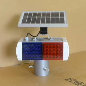 Bán sỉ an toàn đường Bộ màu đỏ màu xanh chướng ngại vật ánh sáng tùy chỉnh LED năng lượng mặt trời nhấp nháy cảnh báo ánh sáng nhấp nháy - Product Image 4