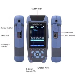 Mini OTDR en vivo en línea con 8 funciones en 1 dispositivo 1610nm 24dB 60KM Mapa de eventos OPM OLS VFL IL FTTH Red SC Tipo de conector - Product Image 5