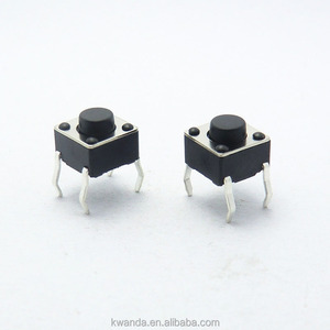 Micro pulsante interruttore tattile 6*6 SMT 5mm di altezza 4pin Plug-in PCB 1 no1nc struttura elettronica in plastica per elettrodomestici - Product Image 2