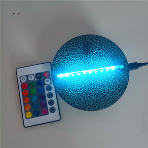 Yedek USB güç uzaktan kumandalı dokunmatik anahtar ABS akrilik 3D LED gece lambası lamba standı monte taban çatlak kabuk - Product Image 3