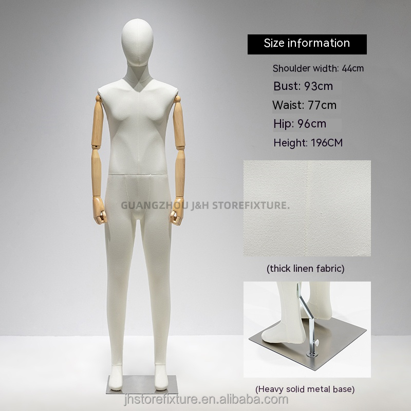 Bras en bois corps blanc mâle