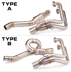 For Benelli 752 752s BJ752 Slip-on Front Middle Link Pipe Motorcycle Exhaust Racing Bike <strong>Header</strong> Front Exhaust Pipe - Product Image 4