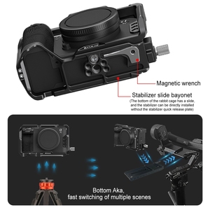 แท่นยึดกล้องโลหะสำหรับ Sony ILCE-A7CM2/7C Alpha i/alpha 7CR puluz (สีดำ) - Product Image 5