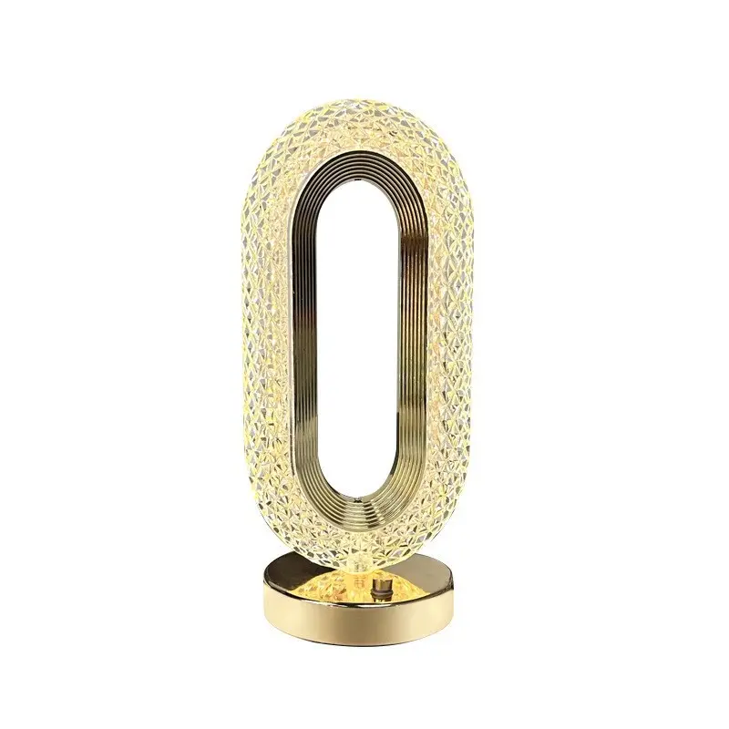 SHIYU декоративный Железный USB перезаряжаемый Настольный светильник с золотым креплением прикроватная Настольная лампа для гостиной и спальни