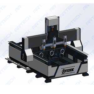 Máquina enrutadora CNC de 4 ejes, Pilar Cnc multirotativo para carpintería y fresado de patas de mesa - Product Image 5