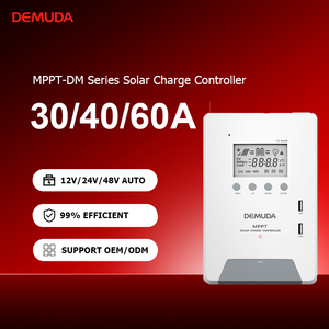 Regulador inteligente del cargador del panel solar 48V 24V 12V DC Bombilla de salida 30A 40A 60A Manual MPPT Controlador de carga solar - Product Image 1