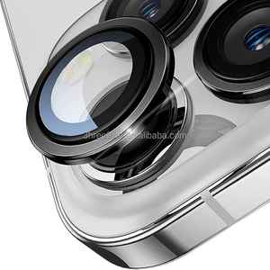 Orijinal HD 2.5D temperli cam Lens koruyucu yüksek alüminyum CD kamera koruyucu iPhone 16 için temizleme aracı ile Pro Max - Product Image 6
