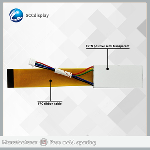 Commercio all'ingrosso piccola retroilluminazione personalizzata RGB 7 segmento Display LCD SJXD-353 connessione FPC moduli di grande valore a basso costo - Product Image 3