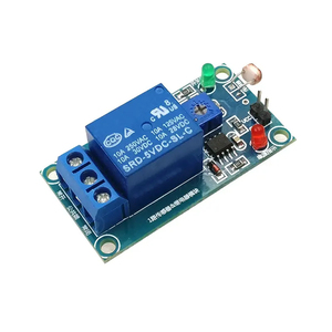 5V12VライトフォトスイッチセンサースイッチLDRフォトレジスターリレーモジュール光検出感光センサーボード - Product Image 2