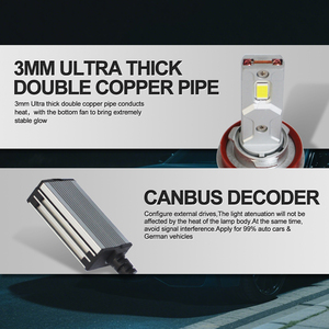 HOTTO HT3 ve Led yüksek güçlü sürücü farlar H7 H11 araba için Led araba ışıkları LED lamba ampulü - Product Image 4