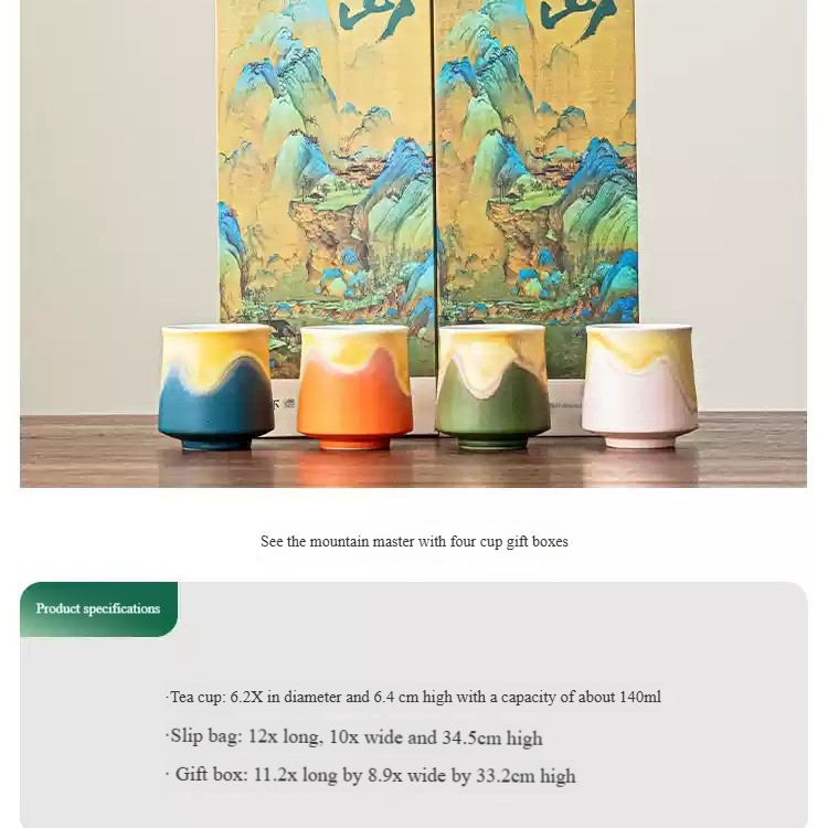 Coffret cadeau Miyama Kiln Change Master Cup (5 tasses)