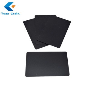 NFC215 all'ingrosso tutto nero biglietto da visita PVC & RFID interfaccia di comunicazione materiale con interfaccia di comunicazione RFID NFC