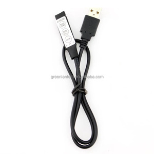 Mini 3 pulsanti USB RGB LED Controller per DC 5V 5050 RGB LED striscia luci Neon facile installazione RGB Controller per luci
