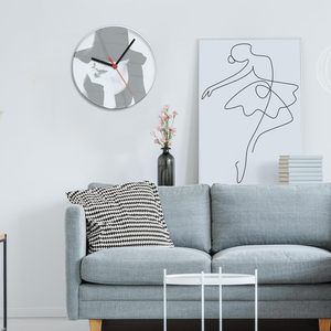 Sublimation Blank <strong>Round</strong> Glass Clock Photo Frame 7.8&quot; <strong>X</strong> 7.8&quot; Picture Framed Wall Decor DIY Heat Transfer Press Printing - Product Image 2