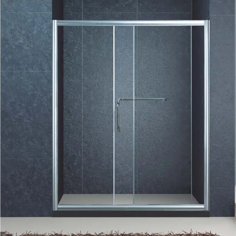 KMRY moderna struttura in alluminio doppia vasca da bagno scorrevole porta scorrevole per doccia porta per doccia scorrevole in vetro temperato